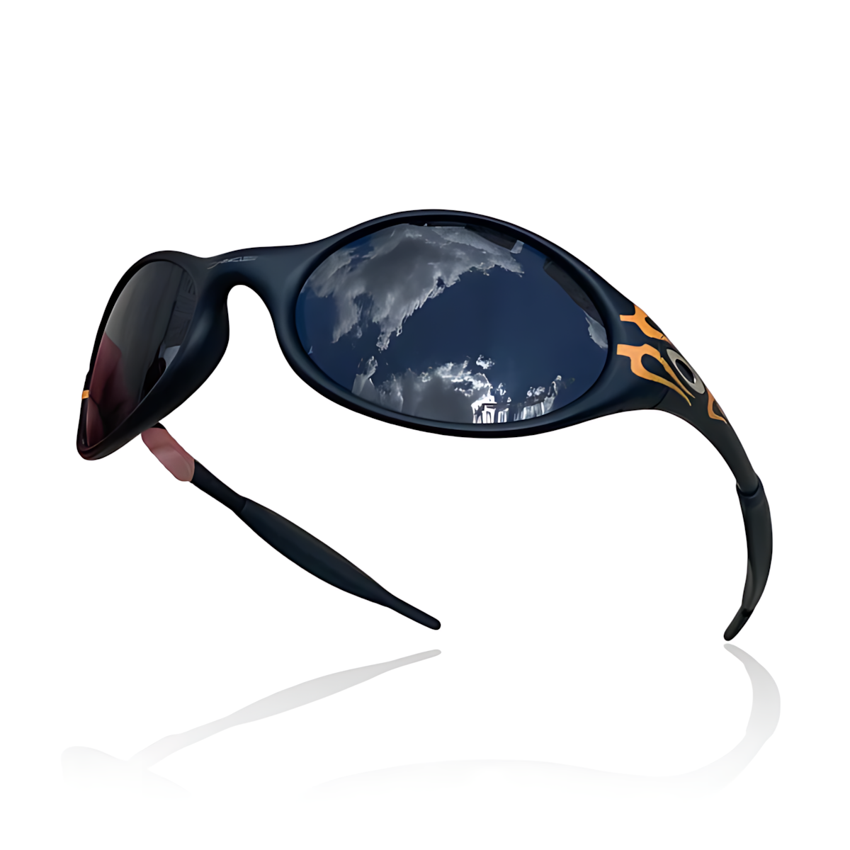 Eye Jacket Flame — Lente Preta